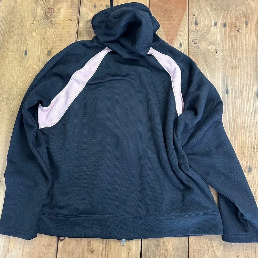 RBK by Reebok Women's Fleece Lined Jacket Running Pink Black XL‎